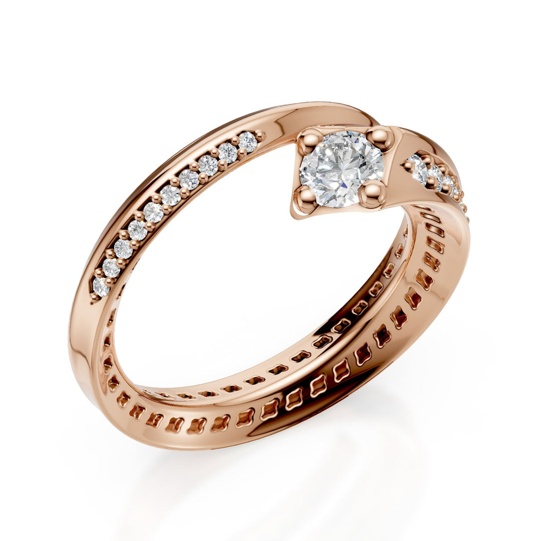 Golay stor central roséguld spiralring 0,28ct AF051RDI-24085110057