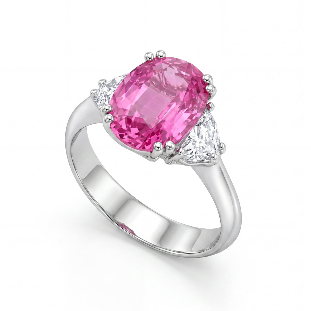 Golay ring z.pink oval 11x8 og diam halvmåner 0,30ct ACLC426DIZP118-24067110188