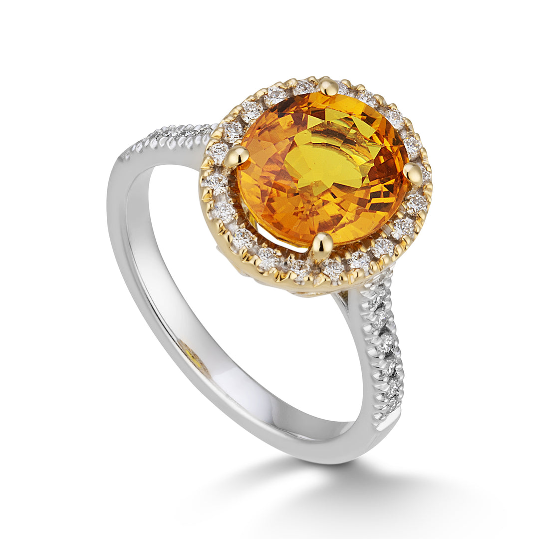 Golay ring z.orange oval 9x8 och diam kontur och skaft ACLCG427DIZO98-24068110043