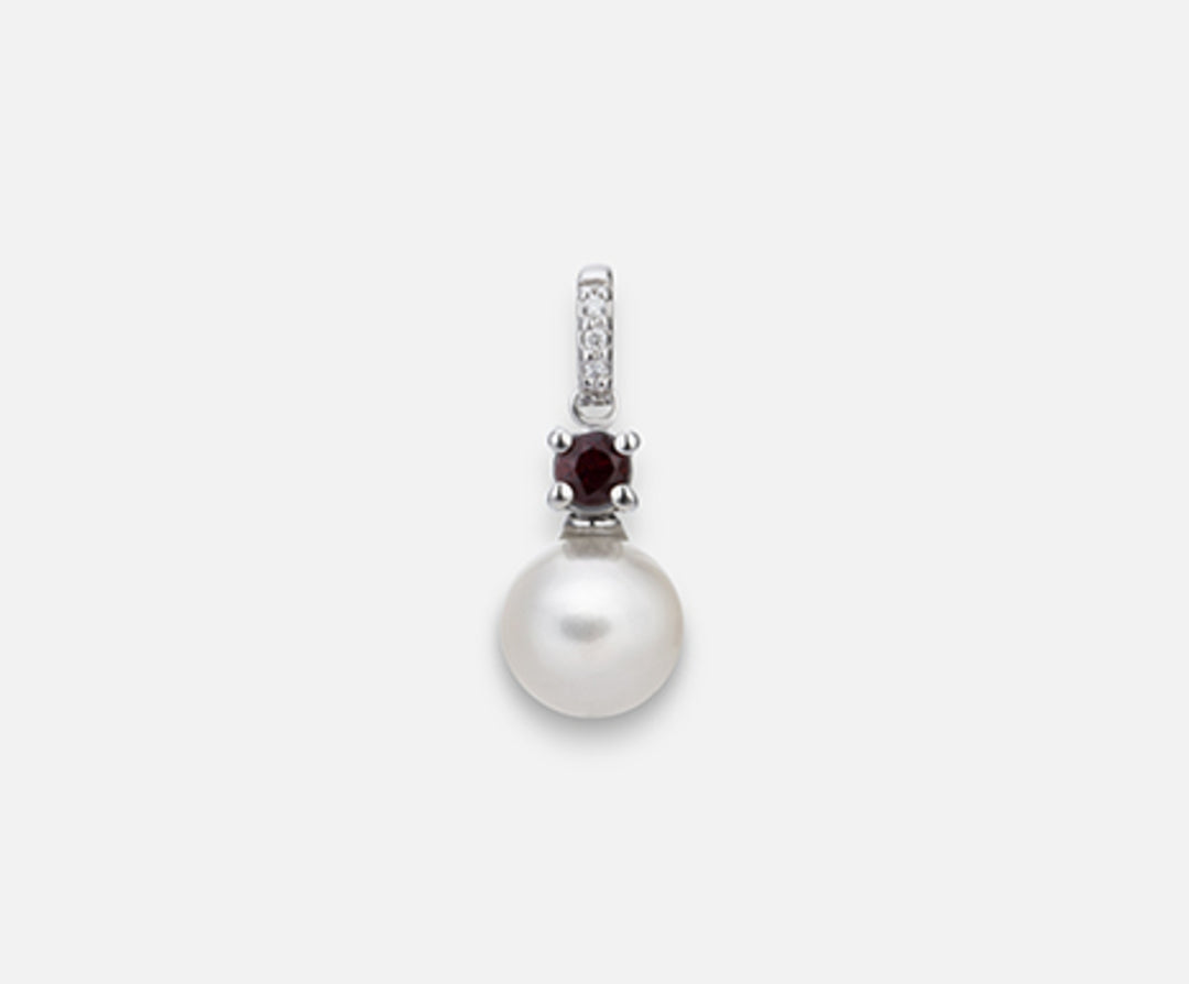 Mikiko pe 18k fw 6.5/7 grenat rond mm2.75 ct.0.11 dia ct.0.01 MP0396O4FABI065