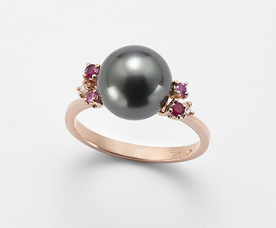 Mikiko an 18k sspb 10/11 ct.0,03 rubis 0,12 ct et saphirs roses 0,07 ct MA0760O3SANE100