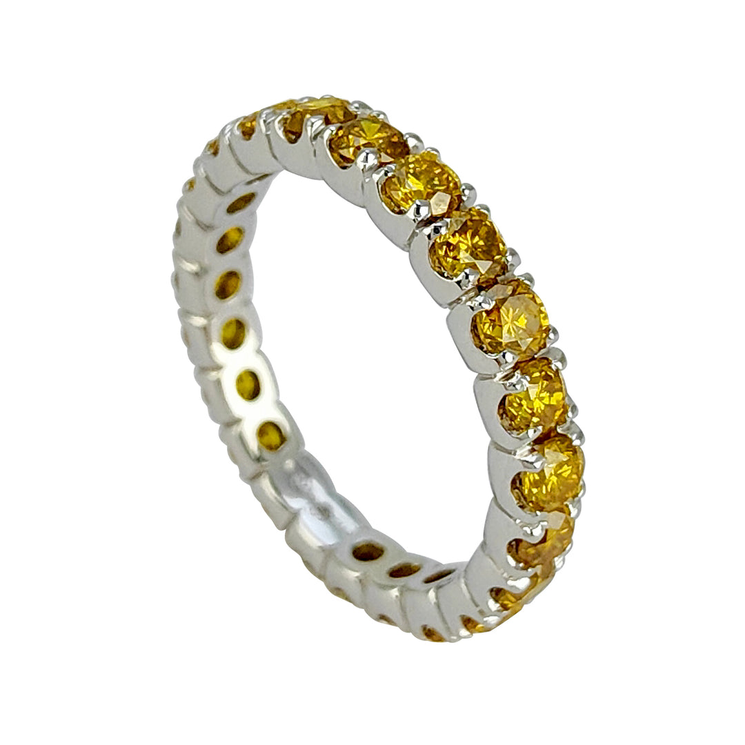 X-Diamond ring med diamanter labbet odlade fancy gul XDAFP1204FY-14-24352110020