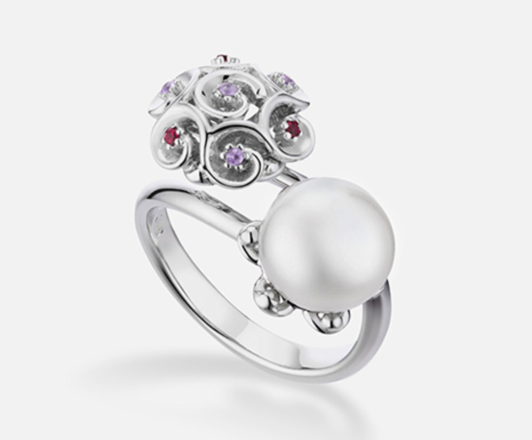 Nihama an ag925 fw bot 9.5/10 gem swarovski rózsaszín NA7178A4ROSA000