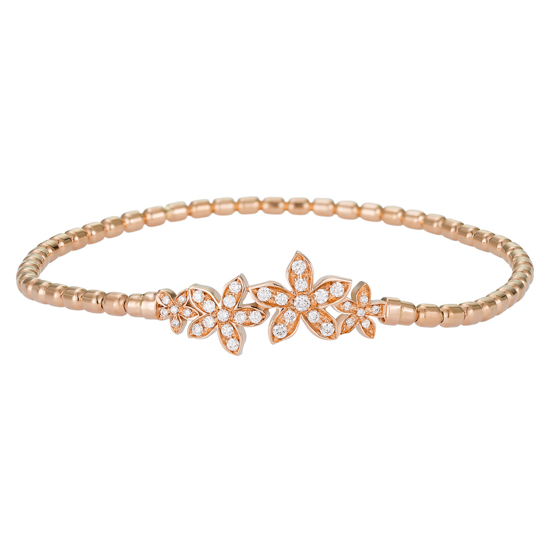 Pulseira Golay anthea primavera com flores e diamantes BPV021DI4-18136110218