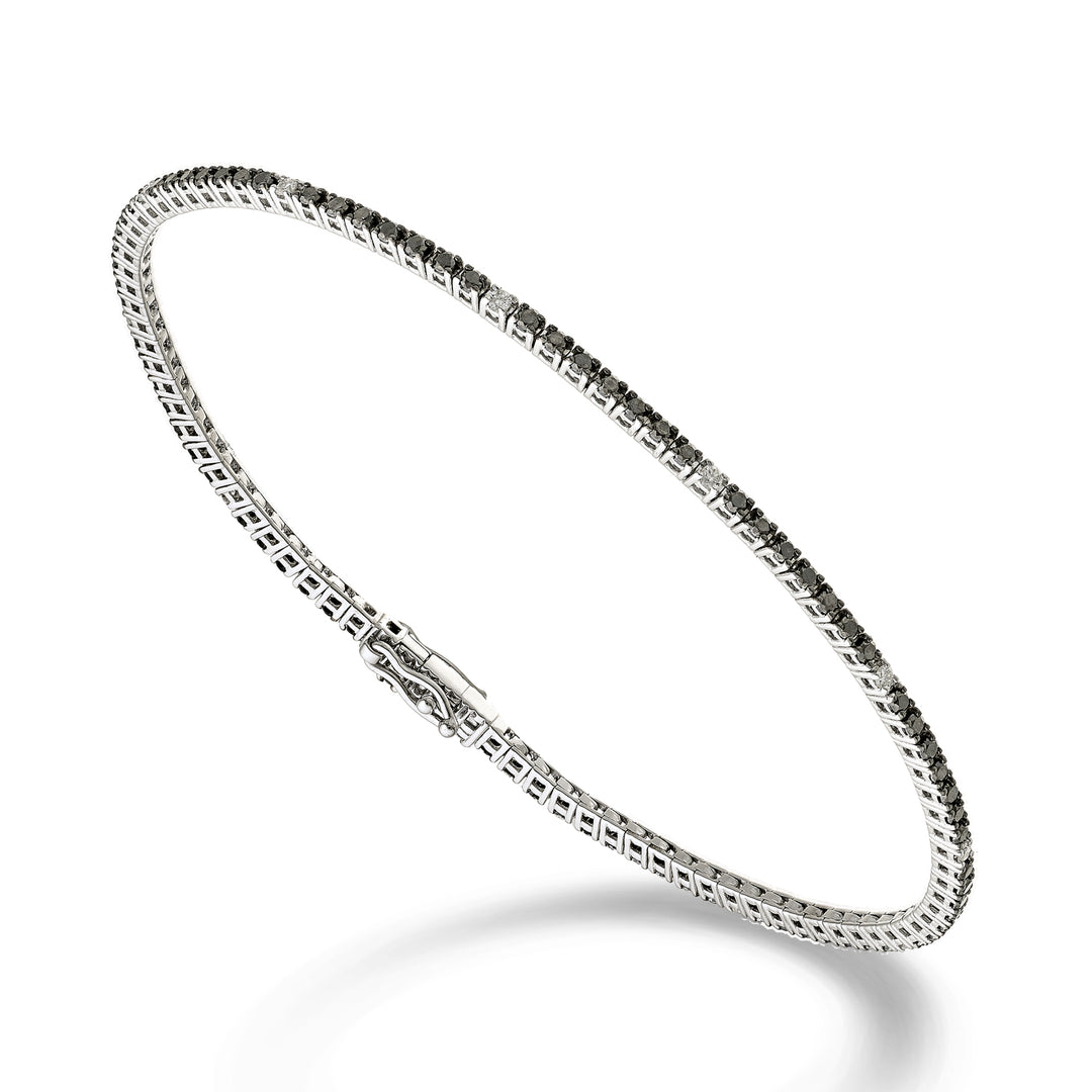 Mikiko br tennis 18k diam. sorte ct.0.90 diamanter ct.0.13 cm.17.2 - 94 indstillinger MBTF0011BKDIO4