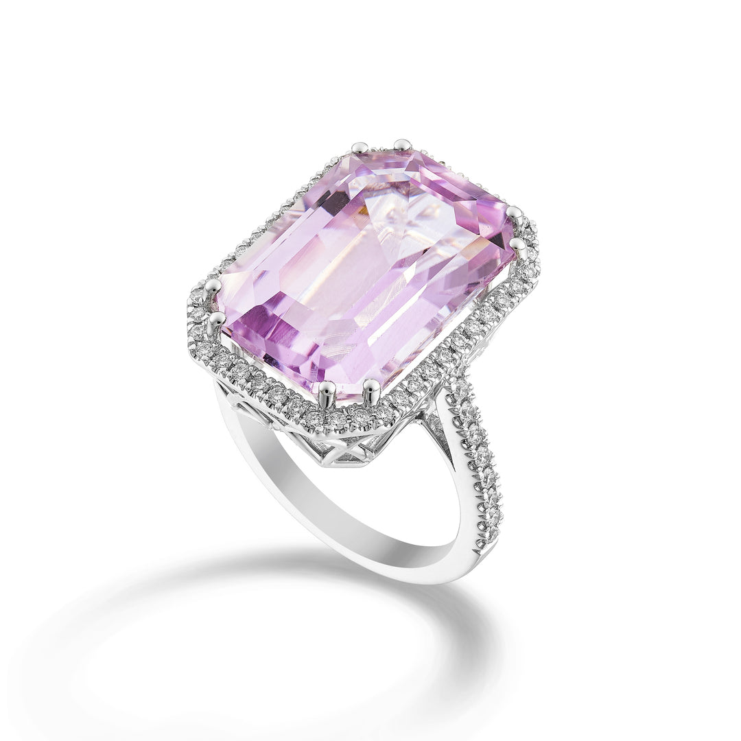 Inel World Diamond Group cu kunzit oct.17x13 contur și tijă, inclusiv APU492DKZ1713-24176110012