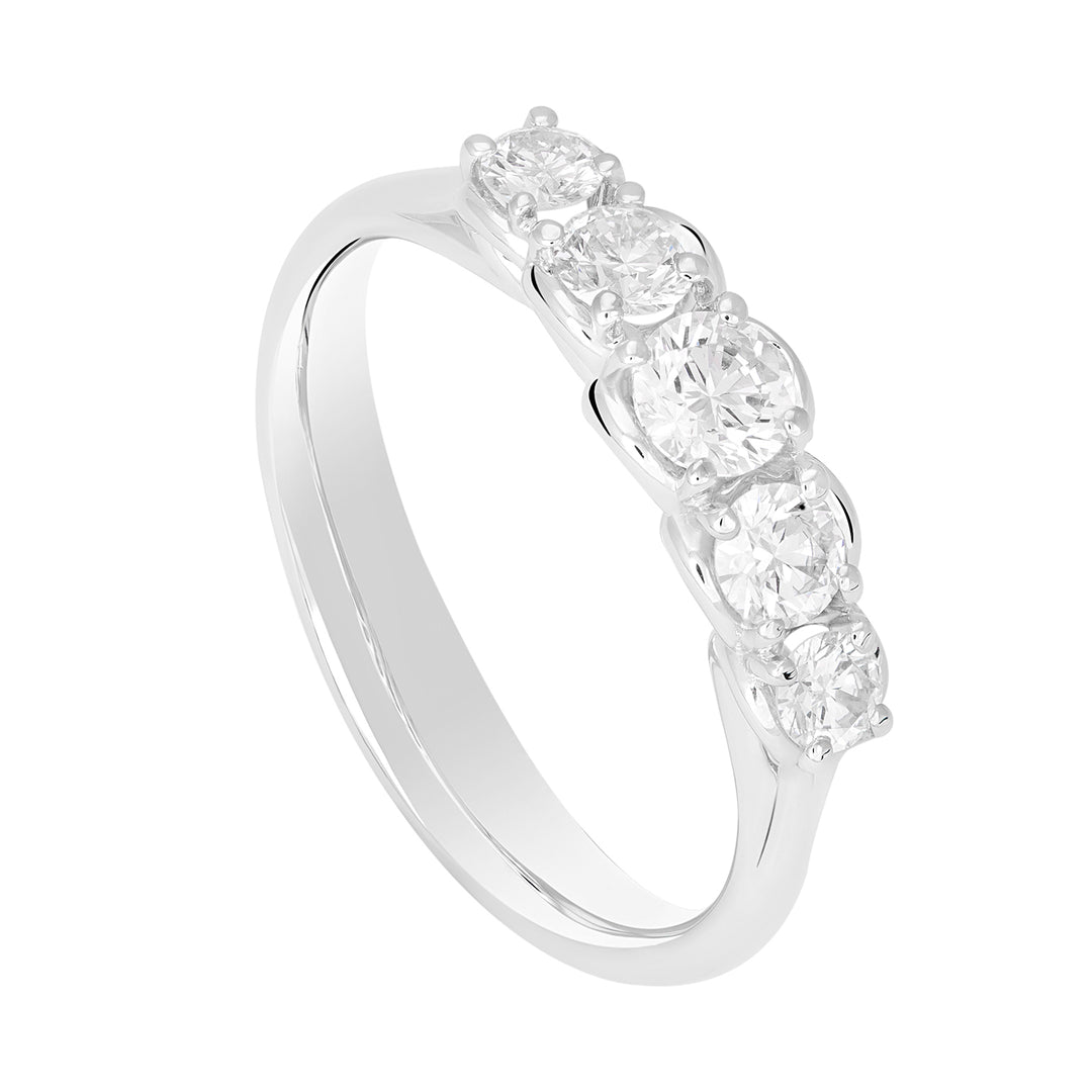 Prsten Golay Riviera s 5 skalárními kameny 0,65 ct AR5S024070DI-22125110007