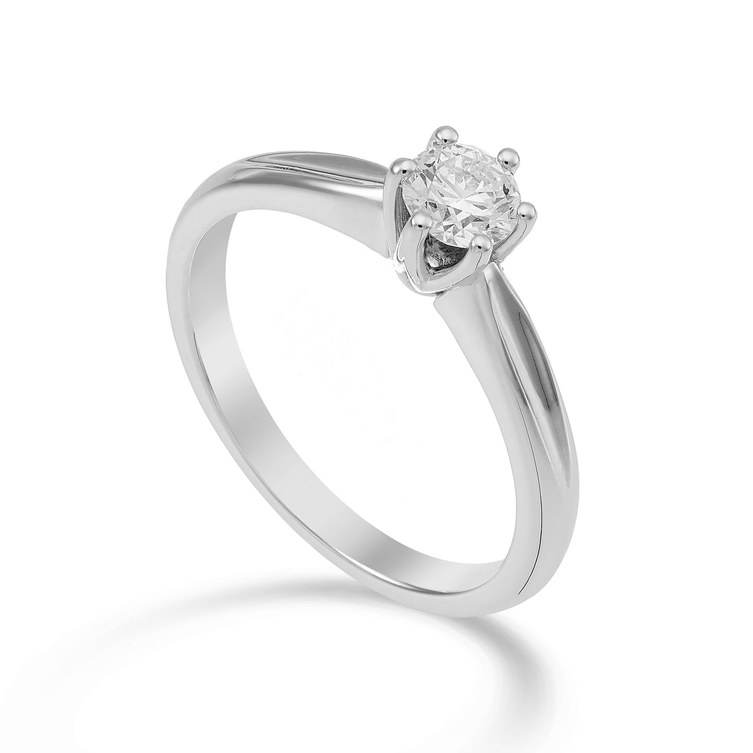 World Diamond Group solitaire ring met 6 griffen ASL046DI-23009110071