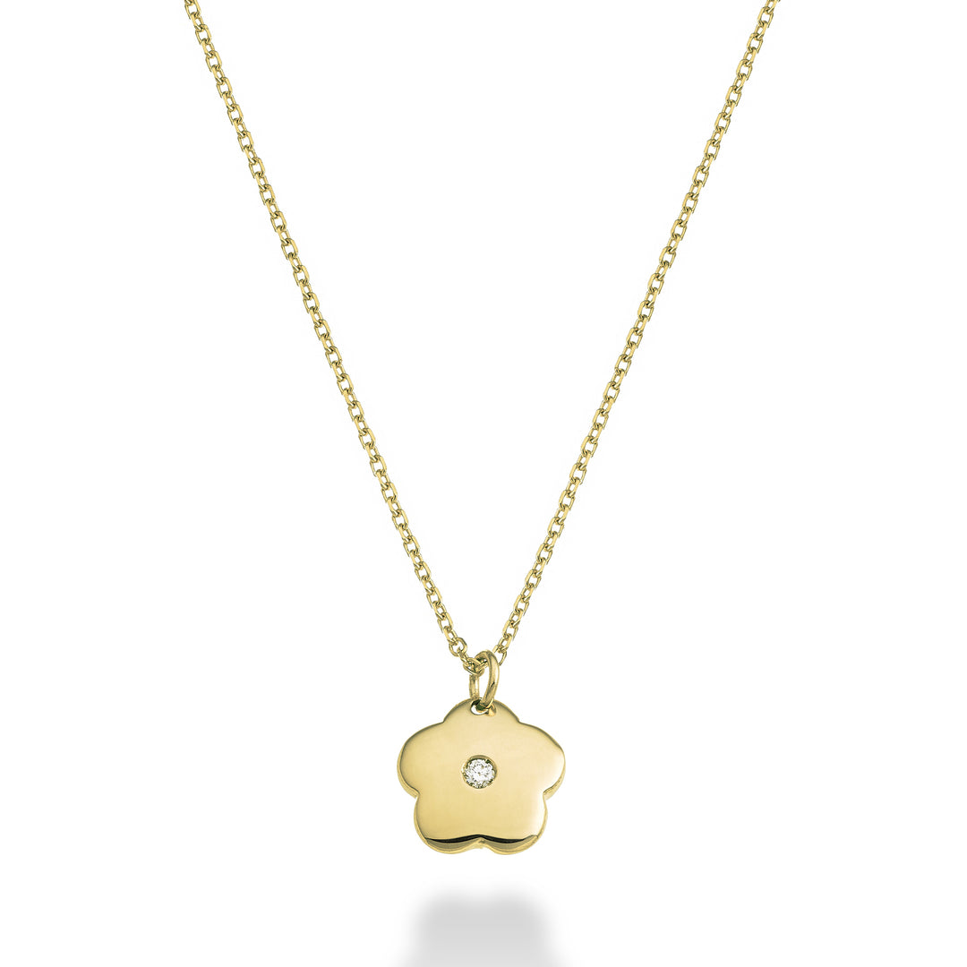 Mikiko cl 18k fiore ct.0,01 oro giallo MD5129O1BR001
