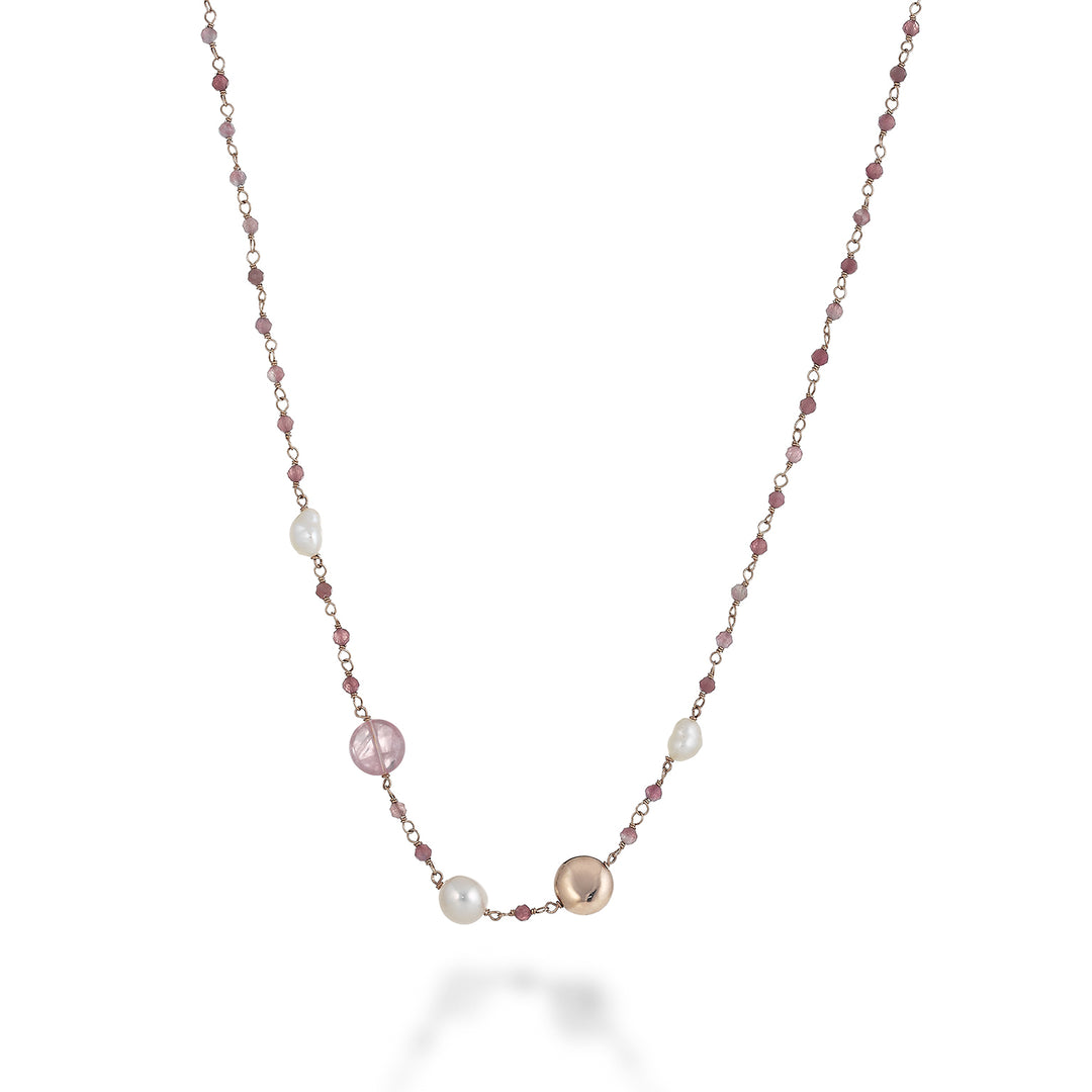 Mikiko cl ag925 fw bar 6/7 9/10 rose quartz MD7595A3QUARZOROSA