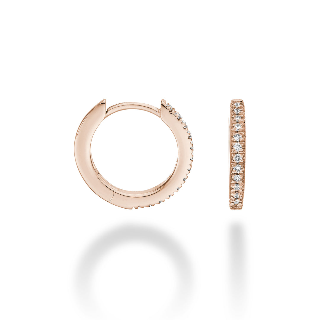 Nihama sau 18k ct.0.13 marimea 3 aur roz diam. Orientul. 13,5 mm NO5077O3BR013-3