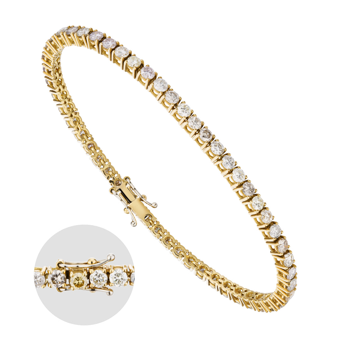 Golay firkantet tennisarmbånd BRDM50090-14017110005
