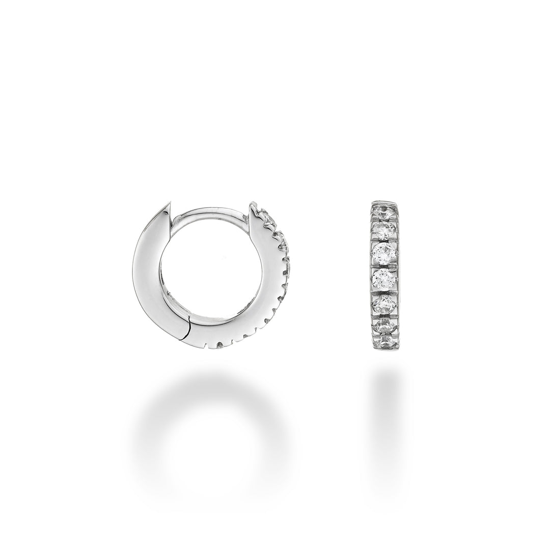 Mikiko ou 18k ct.0.23 tamanho 1 ouro branco diam. leste. 10mm MO5079O4BR023-1