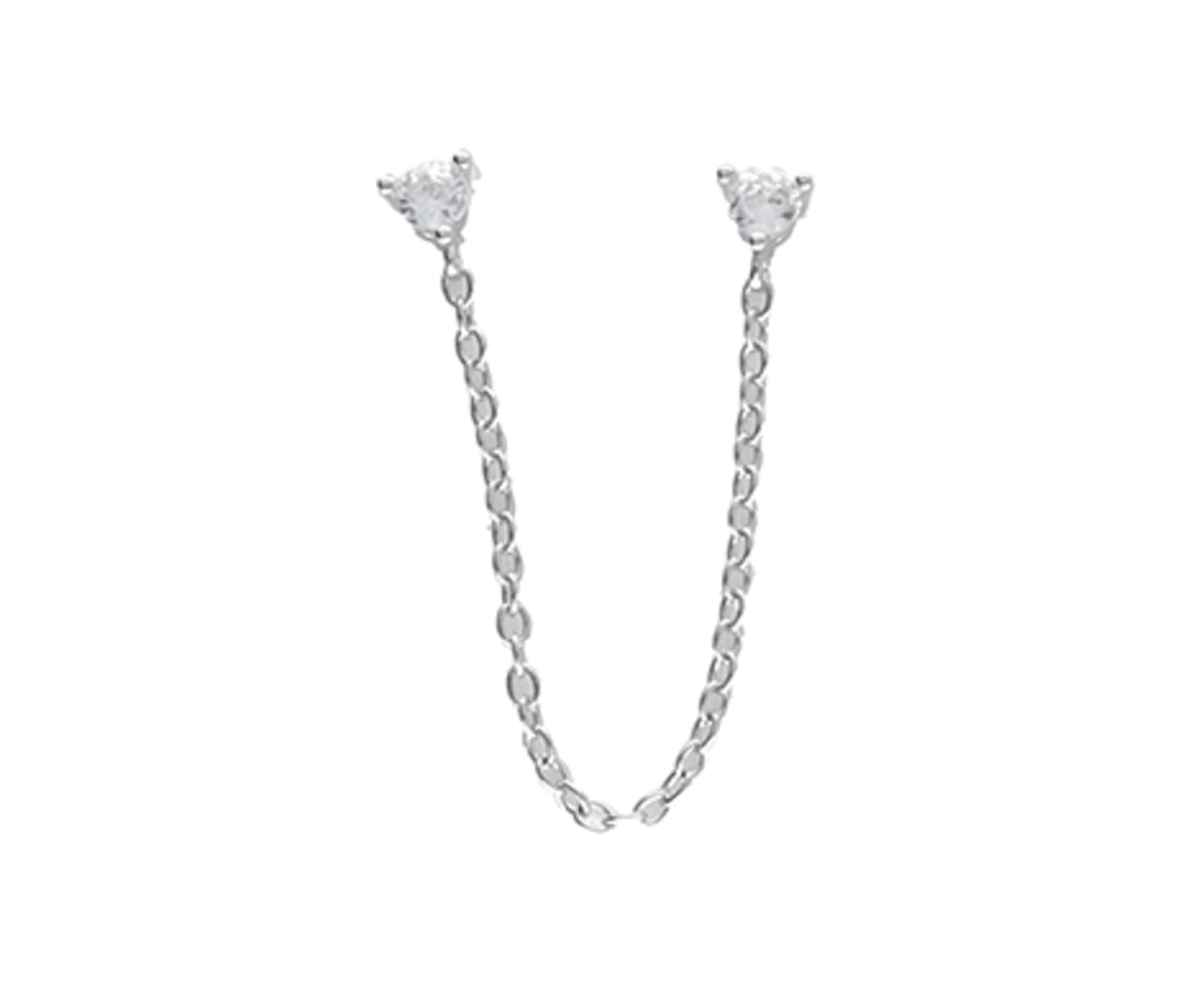 Mikiko mono ή ag925 gem λευκό swarovski MO7621A4BIANCO0