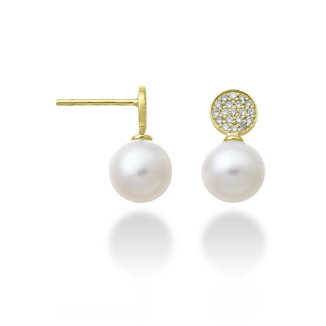 Mikiko eller 18k rund fw 8/8,5 ct.0.20 gult guld MO1593O1FABI080