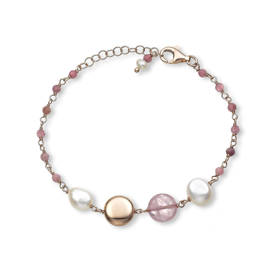 Mikiko br ag925 fw barra 6/7 9/10 cuarzo rosa MB7442A3QUARZOROSA