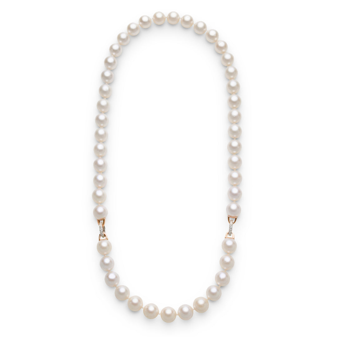 Colier rotund 14-15 mm cu perle australia string Golay + brac FA2R1415BC-18085110041
