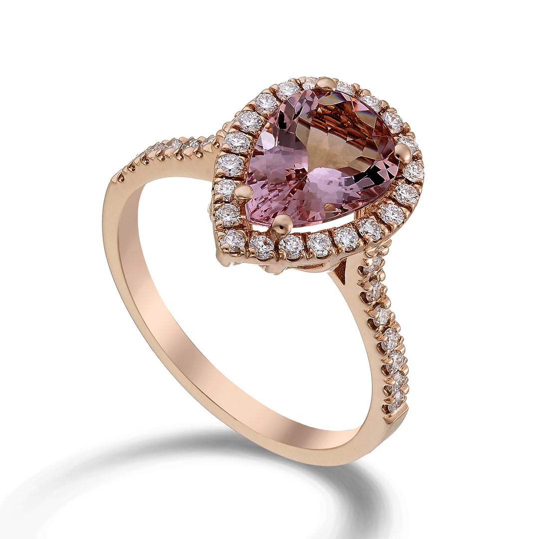 Golay tourmaline ring drop 10x7 contour and stem inc ACLC202DTO710-24183110006