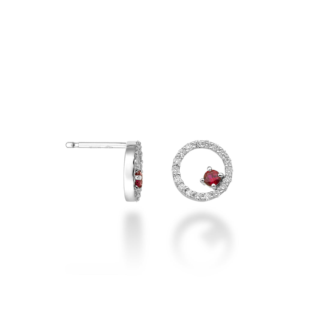 World Diamond Group ou rubi "redondo" 18k n. ct. 0,22 diact. 0,28 GO5138O4RBN050