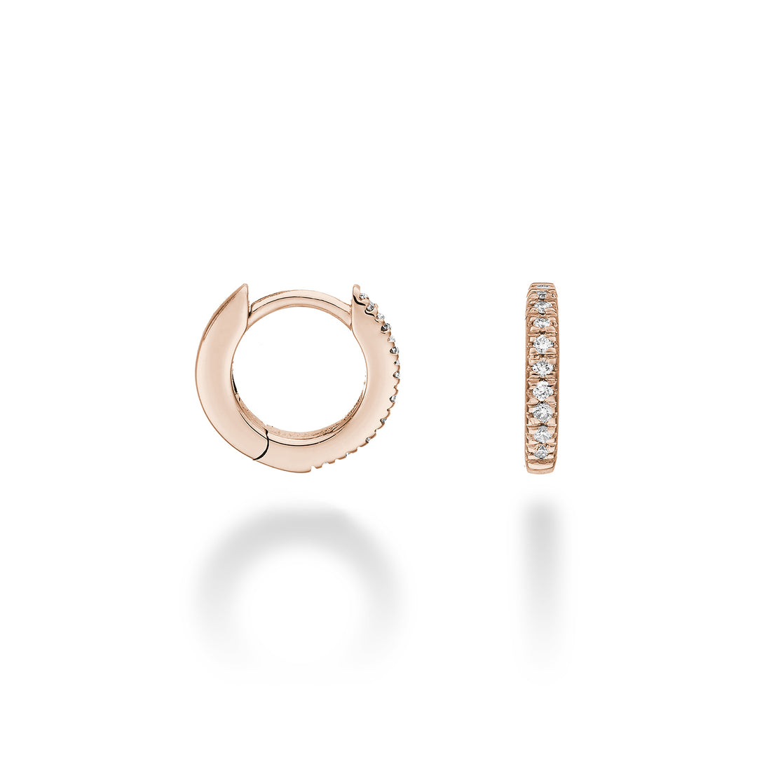 Mikiko tai 18k ct.0.09 koko 1 ruusukulta est. halk. 10 mm MO5077O3BR009-1