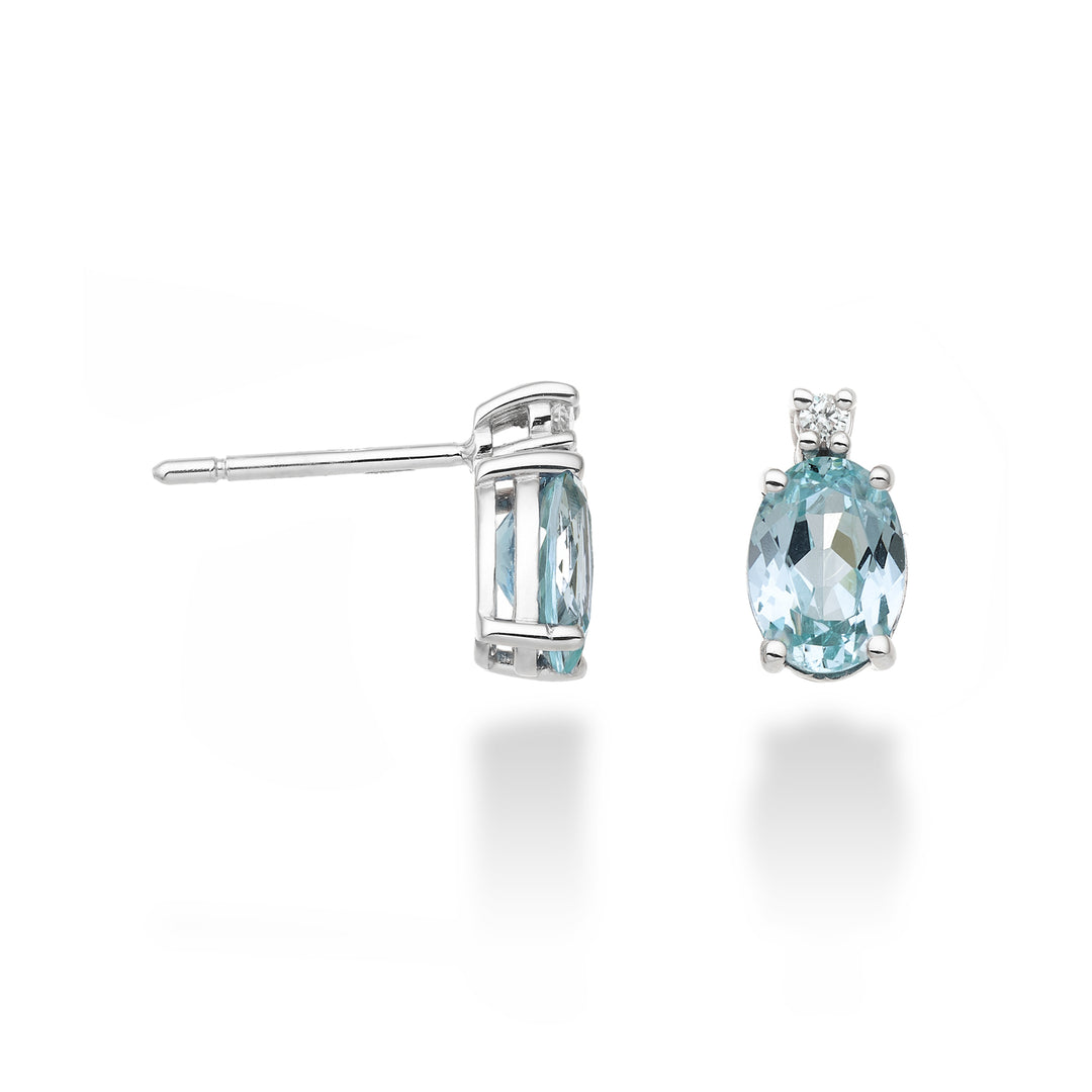 Mikiko oder 18k ovaler Paraiba-Turmalin 7x5 ct.1,60 Durchm. ct.0,03 MO5024O4PAR