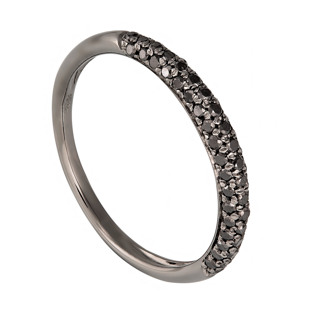 Golay eternity prsten 1/2 otáčky černé diamanty celkem 0,40 ct AFMG007WBK-17117110328