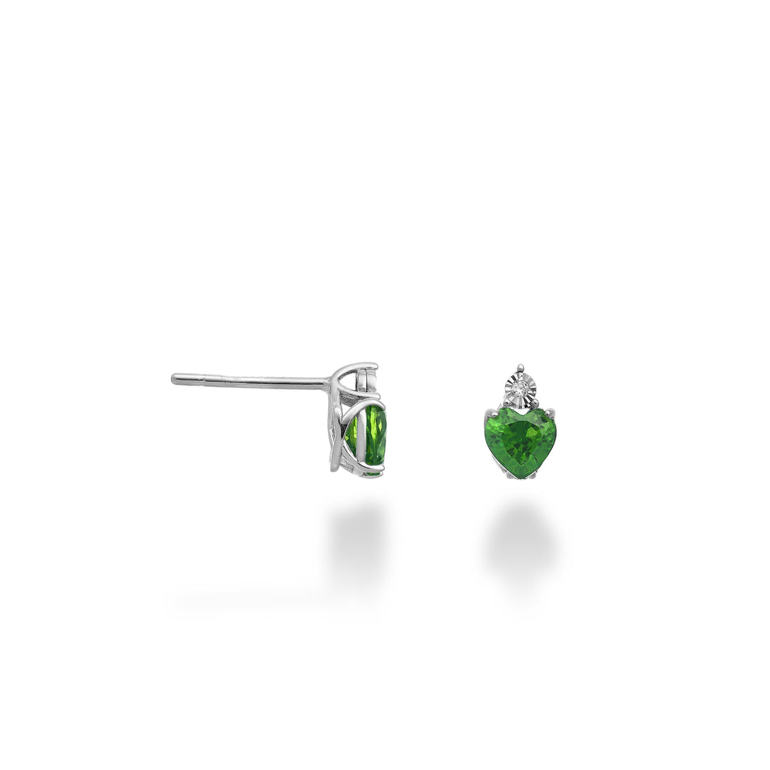 Nihama oder 18k Smaragdherz 5x5 mit Diamant NO5178O4BE