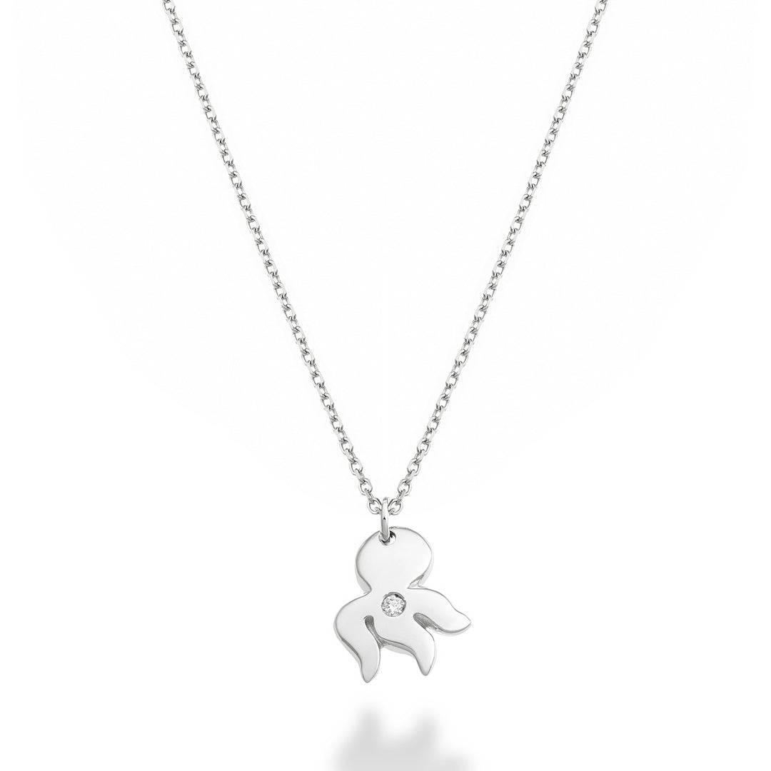 Nihama cl 18 karat blæksprutte 0,01 ct hvidguld ND5137O4BR001
