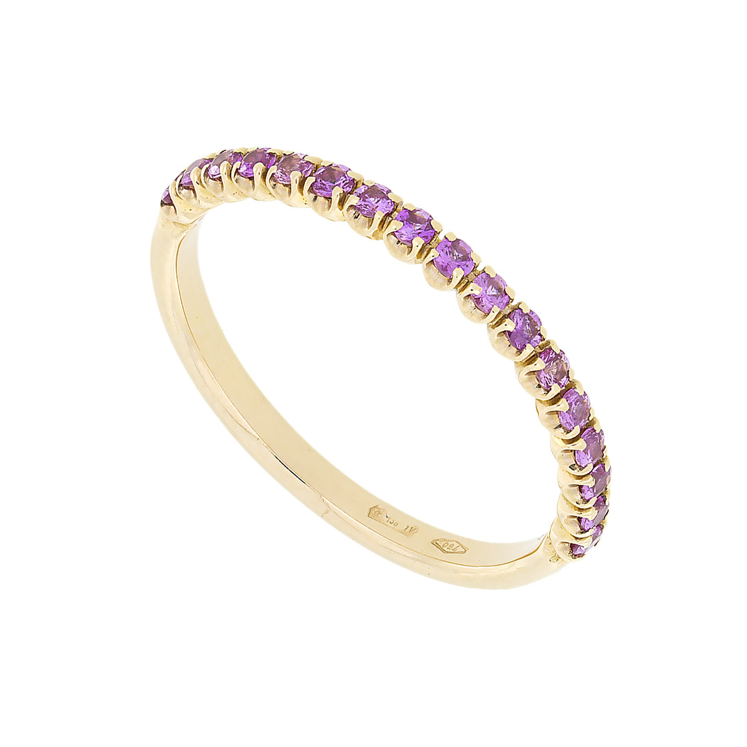 Δαχτυλίδι Golay Eternity 1/2 turn ροζ ζαφείρια 0,28 ct AFP1223PS