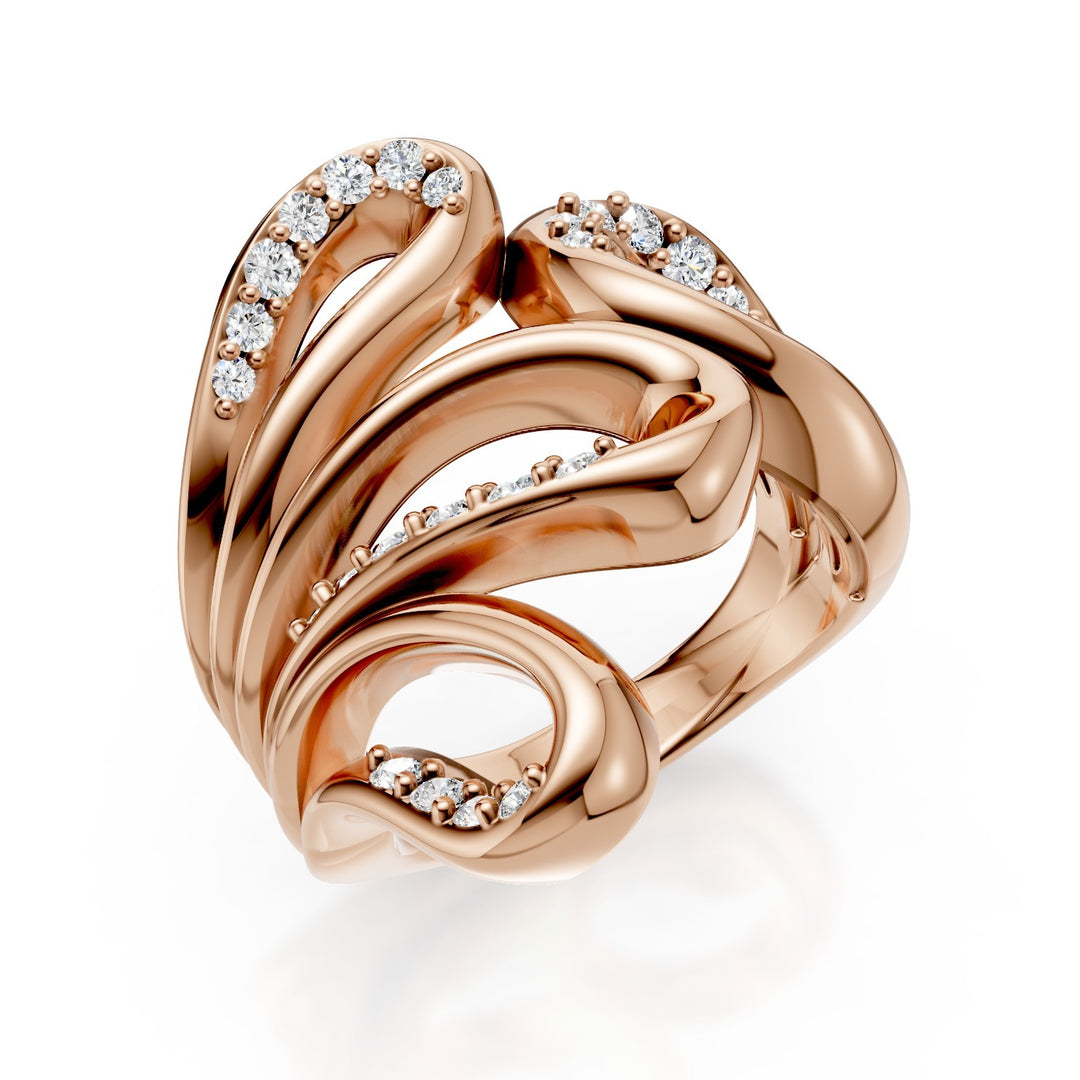 Golay designring med diamanter i roséguld AD621DR-25024110236