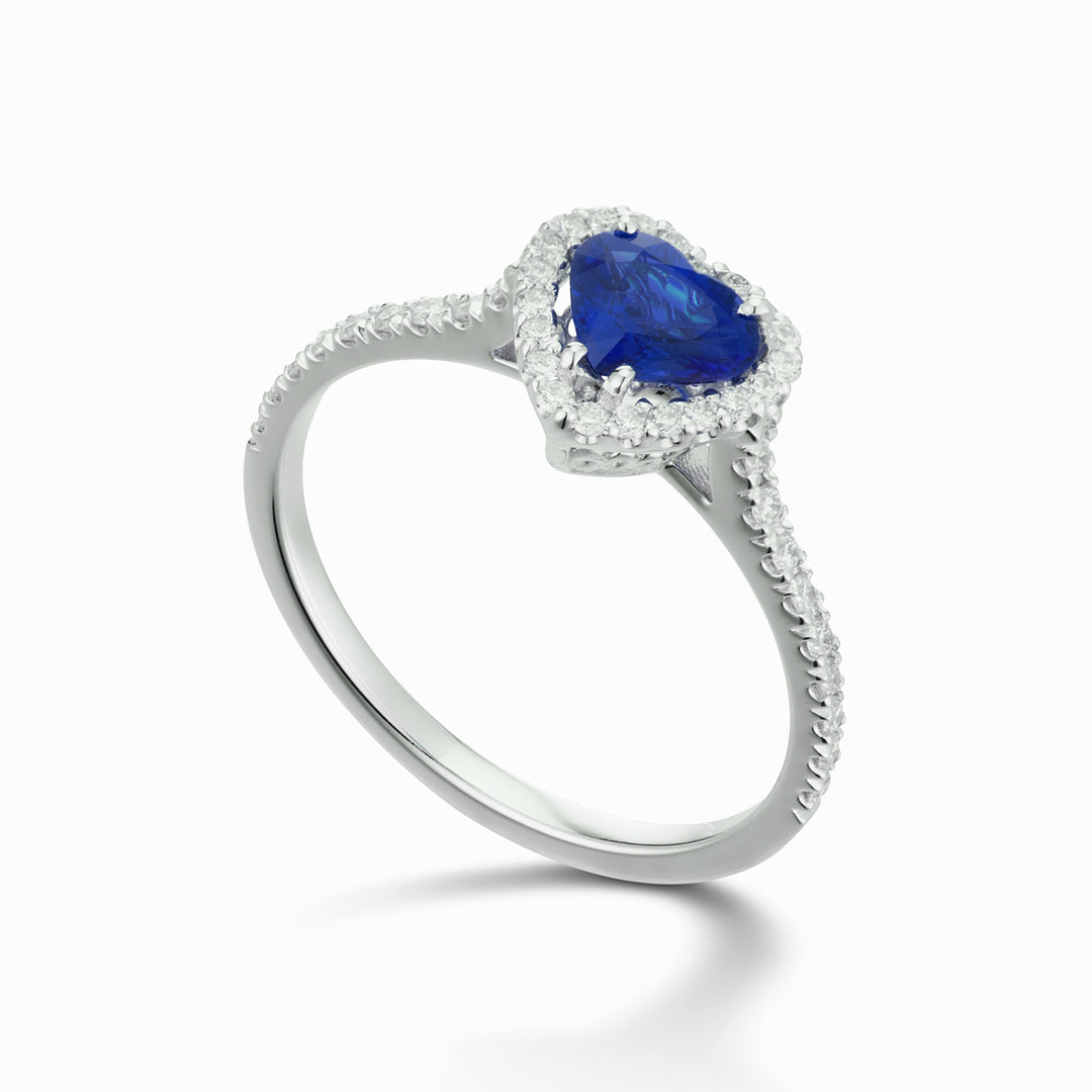 Anillo golay con contorno de corazón zaff azul 5x6 ACT011DIZB1-22048110022