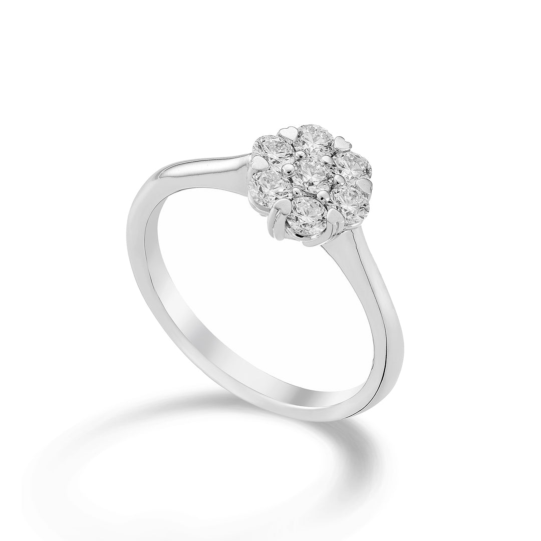 World Diamond Group flerstensring 7 stenar totalt ct. 0,56 AM001D060-22354110022