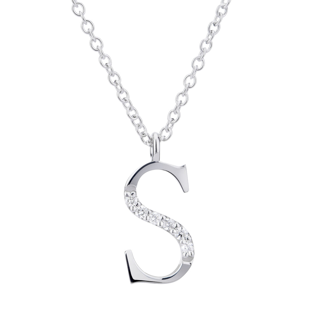 Golay cl 18k bogstaver store diam. 0,03 ct GDGFSO4 hvidguld