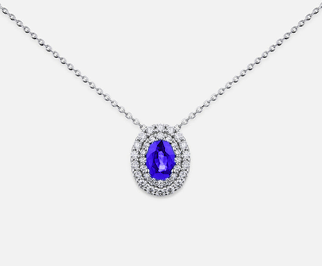 Mikiko cl 18k tanzanit n. oval 6x4 ct.0.38 dia ct.0.33 MD5061O4TZN