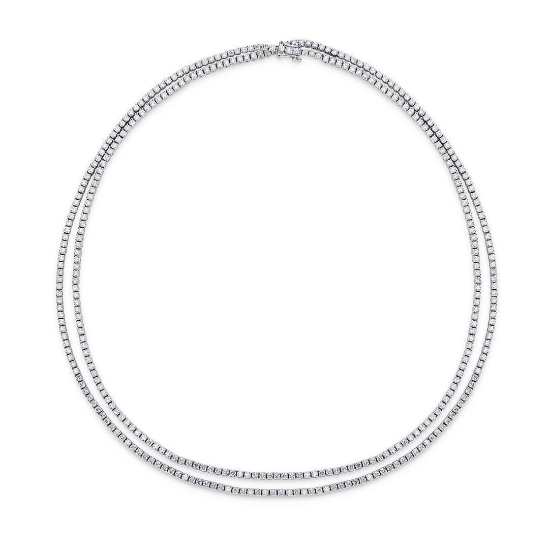 Golay tênis com gola redonda linha linear 2,5 pt pedra 8 cm GTF003DI2580-22105110019