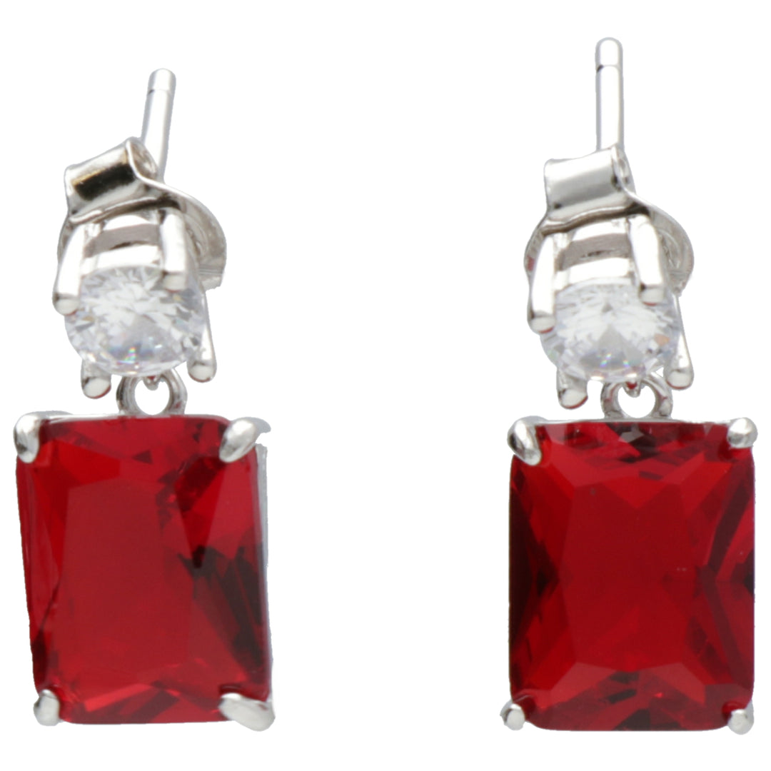 Nihama tai ag925 helmi swarovski valkoinen ja punainen NO7623A4RED00