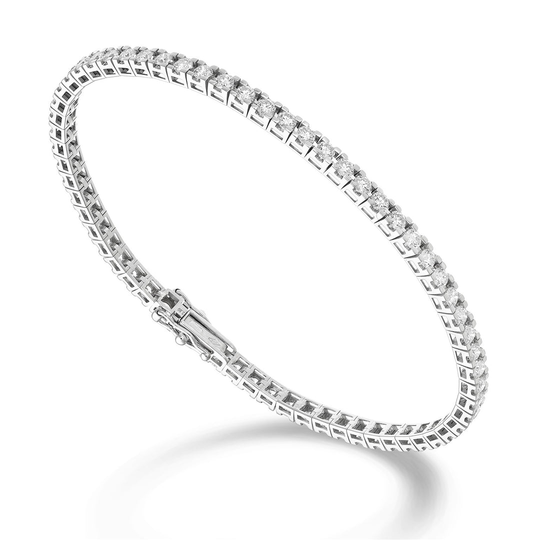 World Diamond Group light square bezel tennis bracelet 0.025 ct each BTQ800D0025-170-25343110164