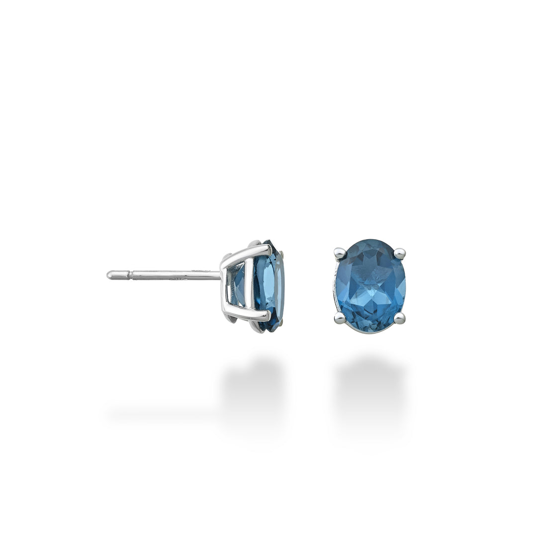 Nihama o topacio azul Londres ovalado de 18k 8x6 ct.2,80 NO5122O4TPBL