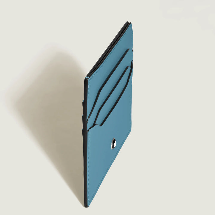 Tarjetero Montblanc 6 compartimentos Soft Blue Fumé 199312