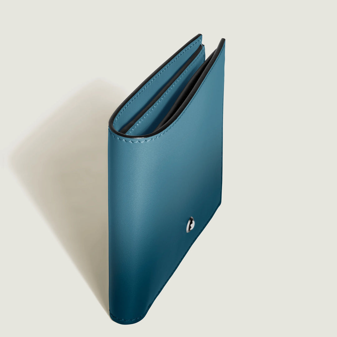 Cartera Montblanc 6 compartimentos Meisterstück sombreado azul ahumado 199266