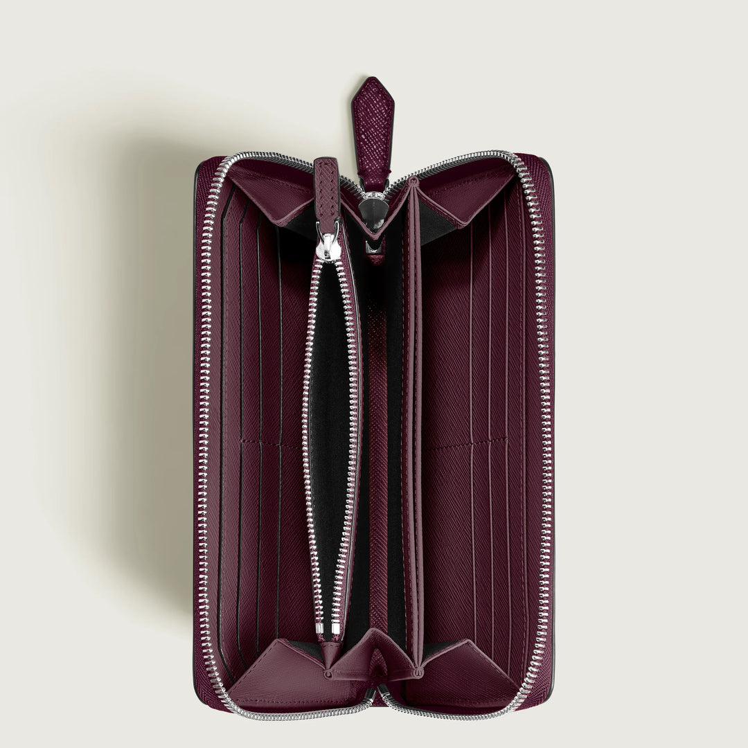 Montblanc wallet 12 compartments with full zip Sartorial Cassis 199372