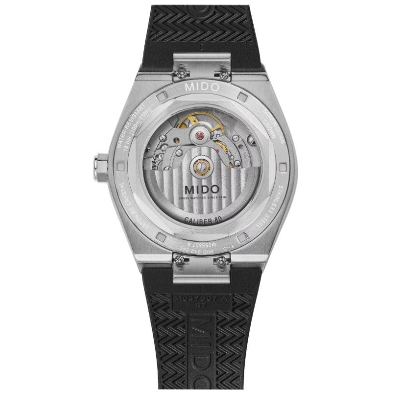 Mido hodinky Multifort 8 One Crown černá 40mm automatická ocel M055.507.17.051.00