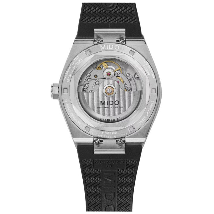 Mido hodinky Multifort 8 One Crown černá 40mm automatická ocel M055.507.17.051.00
