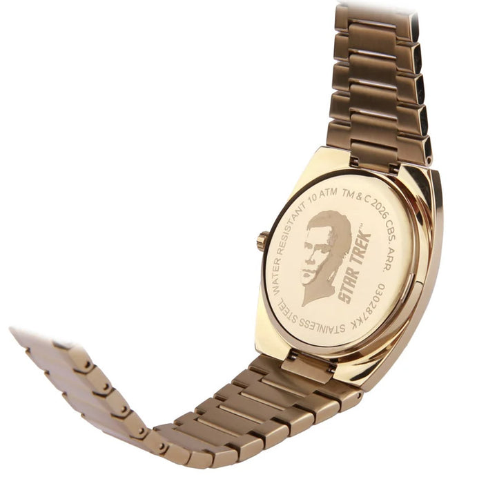 Lorenz STAR TREK Command horloge 40x36 mm groen kwartsstaal goud PVD-afwerking 030287KK