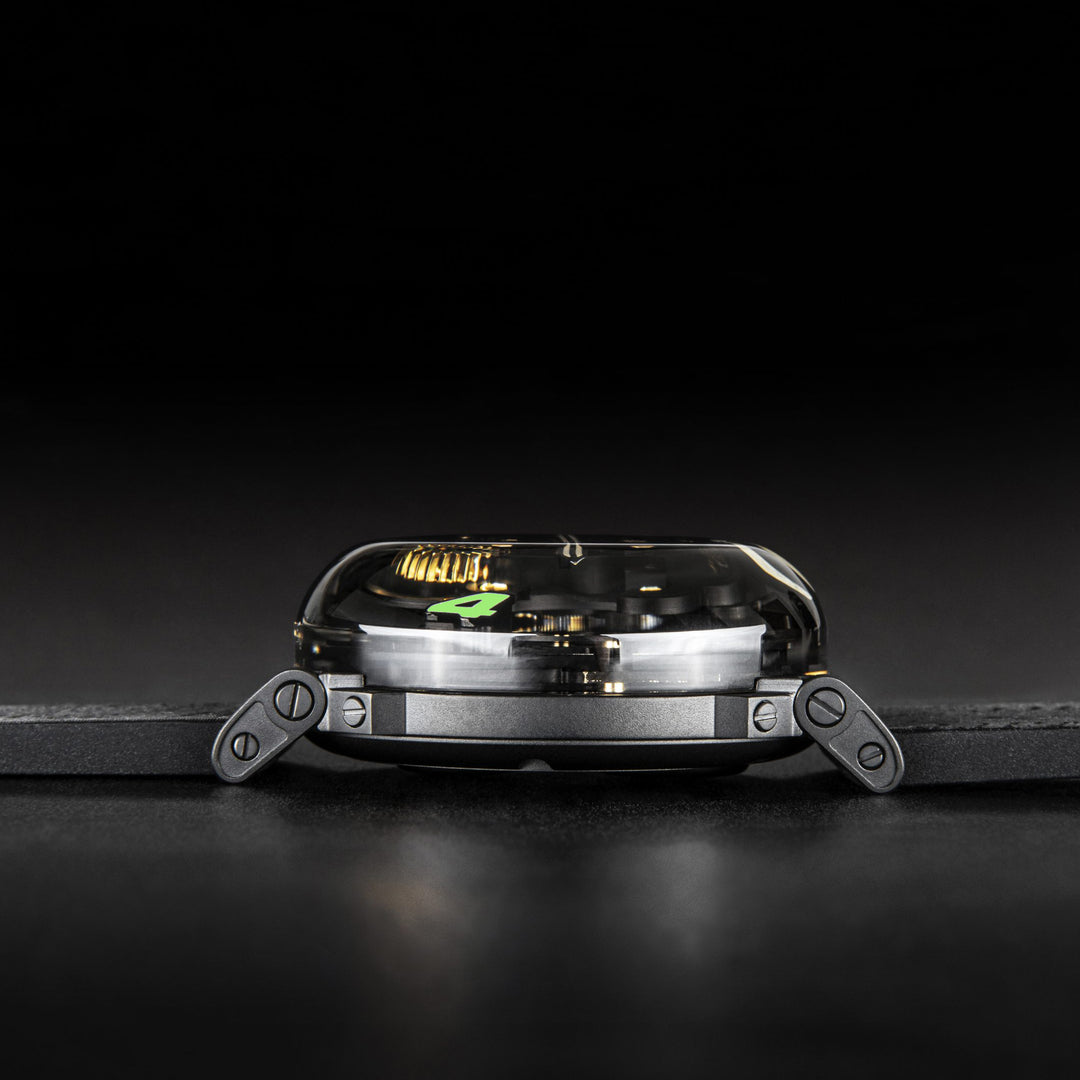 U-BOAT kello U-65 SS GREEN 44mm luurankoinen kvartsiteräs 3350