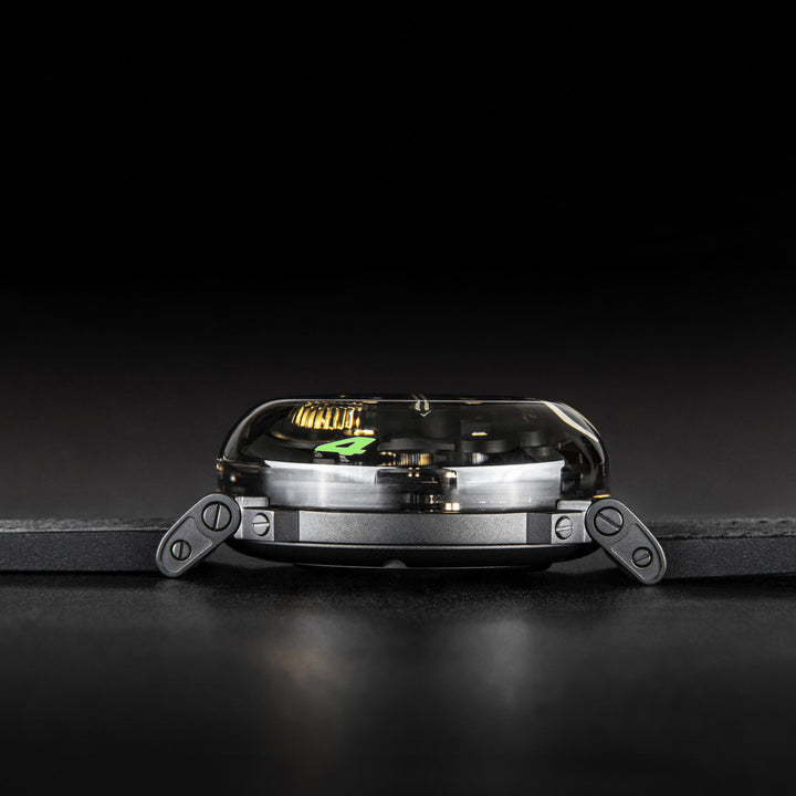 U-BOAT kello U-65 SS GREEN 44mm luurankoinen kvartsiteräs 3350