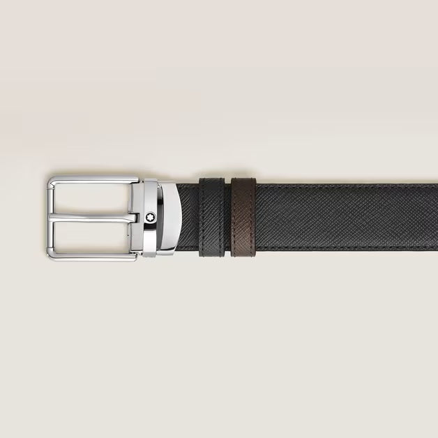 Montblanc vändbart bälte 30 mm Everyday Sartorial läder svart/brunt 222359