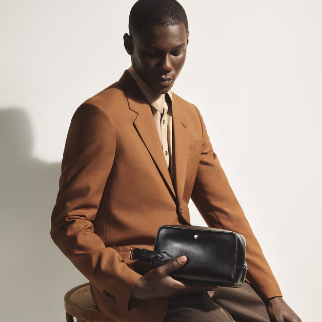 Montblanc Meisterstück bőr piperetáska fekete 220408