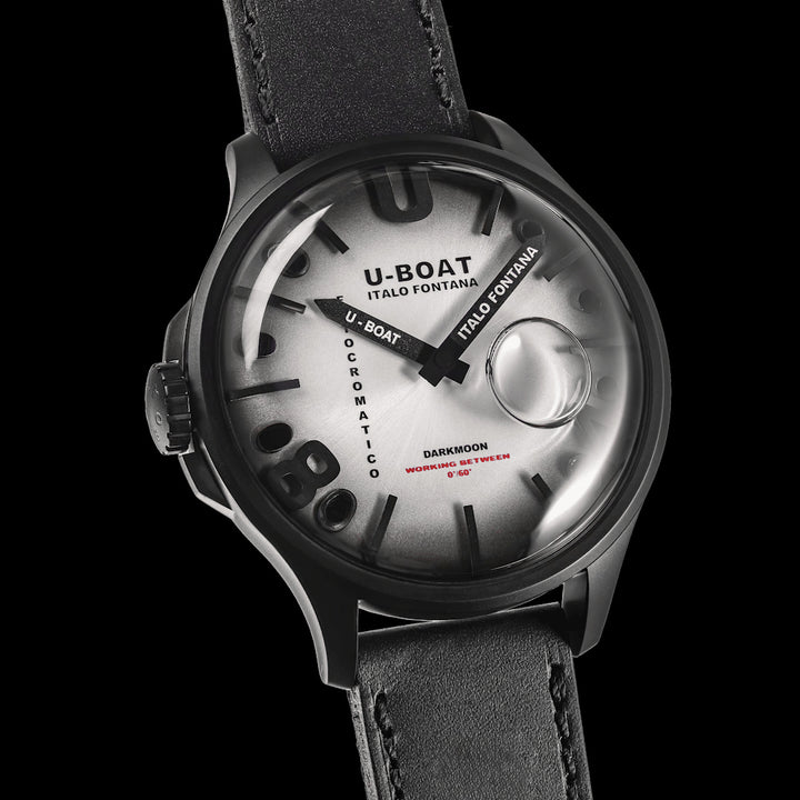 U-BOAT hodinky Darkmoon Kama PVD Grey 46,50mm šedá křemenná ocel PVD šedá 3339