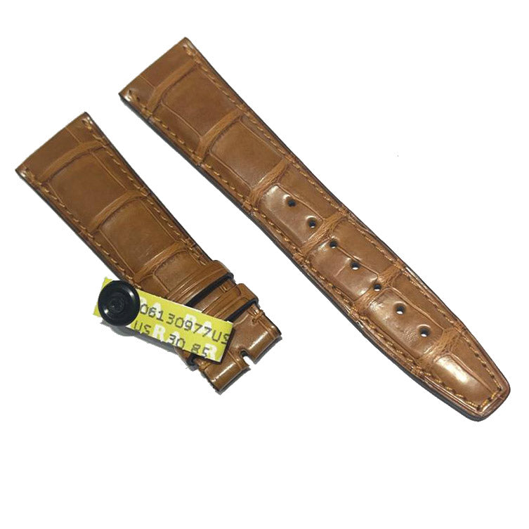Correa de aligátor marrón claro mate estándar IWC piezas 22/18 para hebilla Ardiglione IWA18285